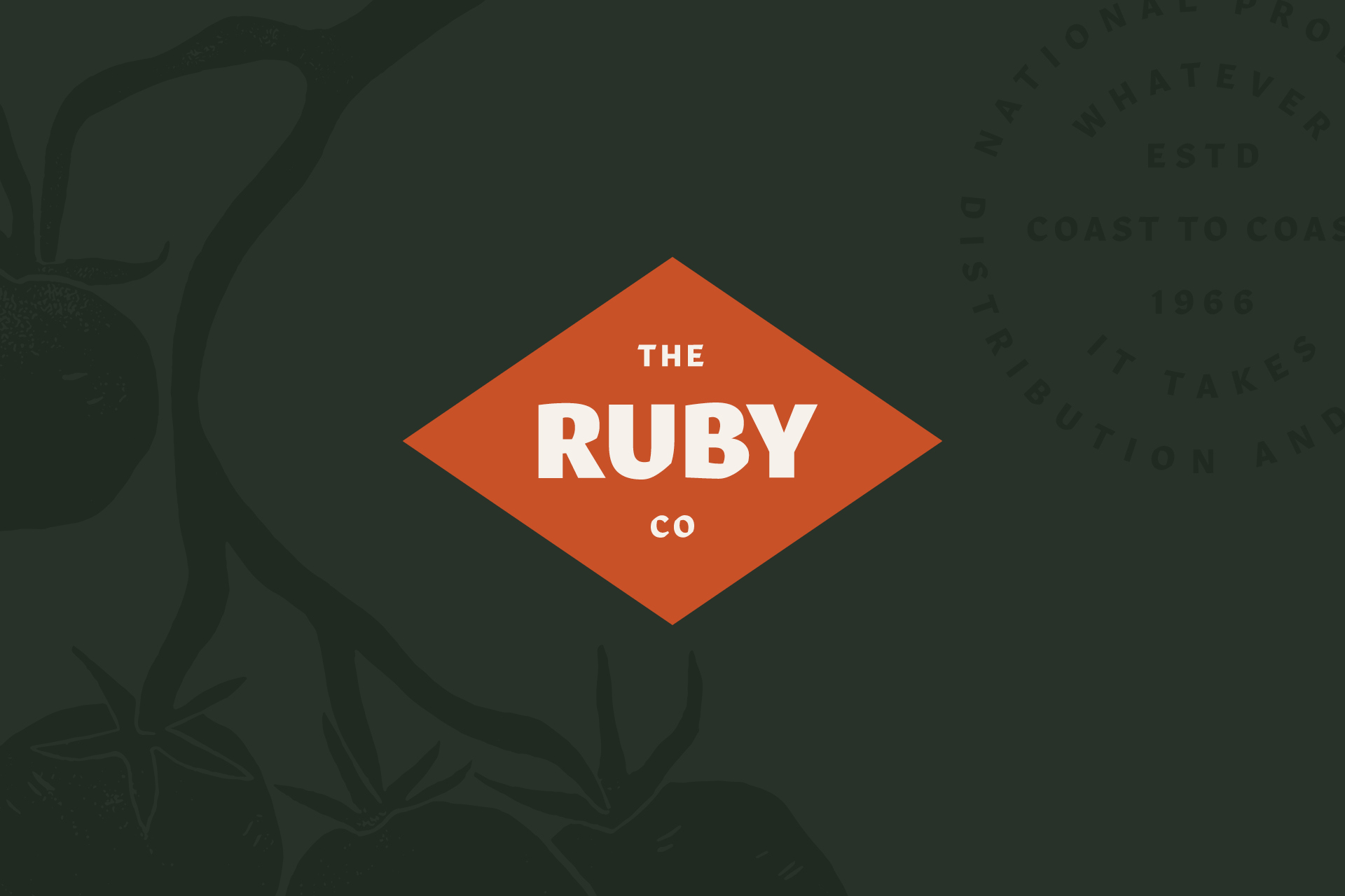 农产品的供应商Ruby Company视觉形象