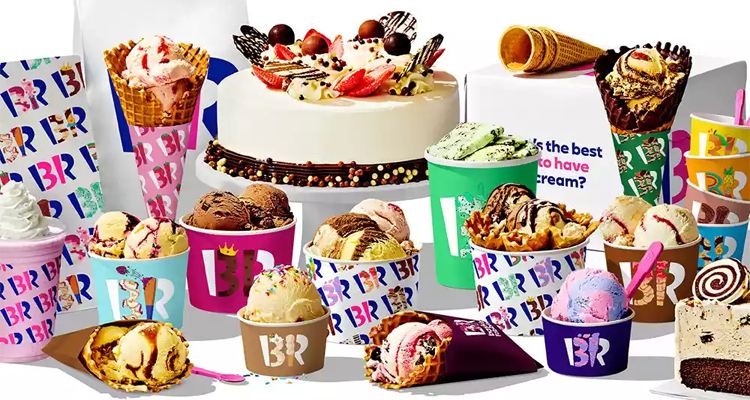 大型连锁冰淇淋店Baskin Robbins更新LOGO